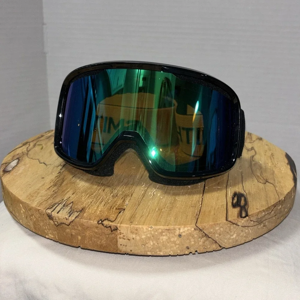Smith Squad Snow Goggles Black Frame, Everyday Green Mirror Lens